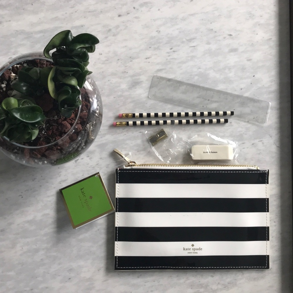 Kate Spade Pencil Pouch (Supplies Inside!)
